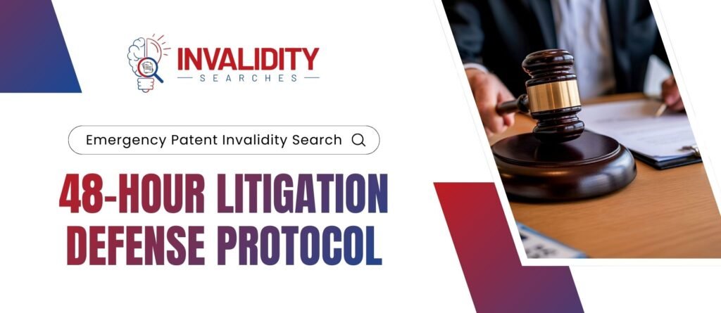 Emergency Invalidity Search Litigation
