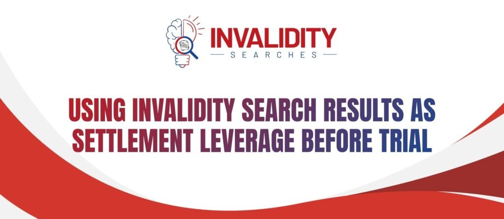 Patent Invalidity Settlement Leverage